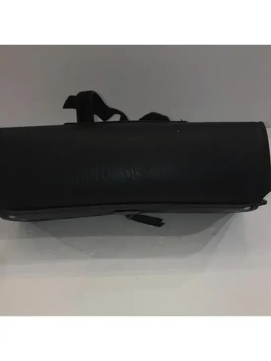 VTG All American Rider Black Leather Motorcycle Tool Roll Fork Bag Saddlebag USA - Picture 6 of 9